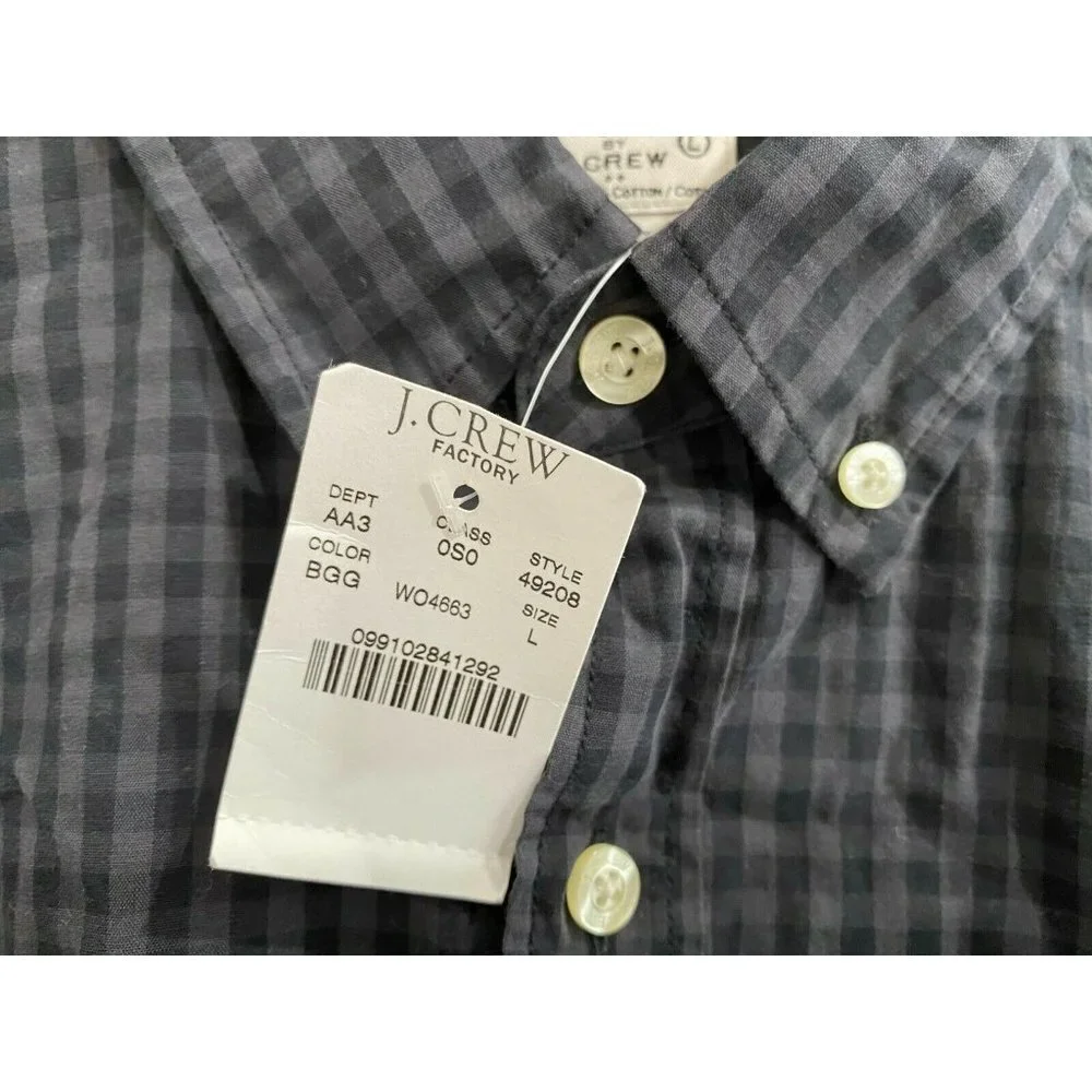 J.Crew Slim Fit Button down plaid shirt‎ style 4920